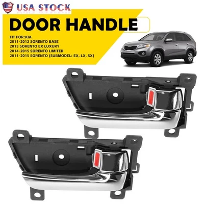 2 передние и задние внутренние дверные ручки со стороны пассажира для KIA Sorento 2011-2015 годов выпуска - Изображение 1 из 4