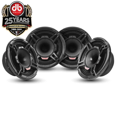 4 of DB Drive WDX6MOTO-4CD 1000W 2-Way 6.5" Loudspeaker Weather Resistant 4 Pack - Image 1 of 4