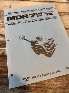 Multiquip Mikasa MDR-7 Vibratory Double Drum Operation Parts Catalog Manual Book - Picture 1 of 5