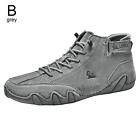 Men's Shoes Suede Boots Handmade w/ Closure High Top Casual High Quality UK B5O6