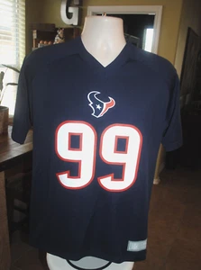 Houston Texans women's J.J. Watt #99 jersey, dark blue, size XL 18/20, V-neck - Picture 1 of 5