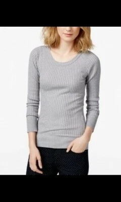 Camisa Gris Energie Xs Junior Acanalada Brillo Cuello Redondo Tejido Top Cuello Redondo Foto 1 de 4