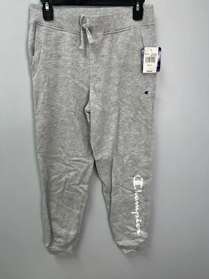 Champion Gray Fleece Jogger Sweatpants Big Girls Sz XL Pockets - Image 1 of 4