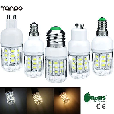 E27 B22 E14 G9 GU10 B22 7W LED Corn Bulb 12V 24V 220V Light 5730SMD Bright Lamps - Image 1 of 4