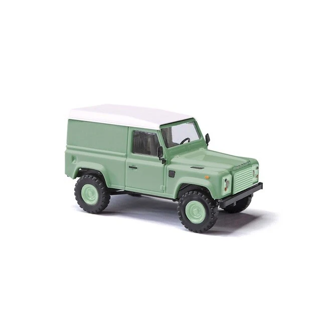 Busch 54352 - H0 - Land Rover Defender 90 Scatola, Verde - Nuovo - Immagine 1 di 1