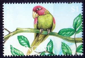 Parrot, Red-masked Parakeet, Birds, St. Vincent 1995 MNH - Picture 1 of 1