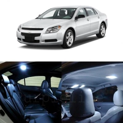 9 x Kit de luces interiores LED blancas para Chevrolet Chevy Malibu 2005-2012 + HERRAMIENTA Foto 1 de 4