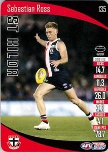 2020 ST KILDA SAINTS AFL Card SEBASTIAN ROSS Teamcoach - Picture 1 of 2