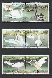 ISLA OF MAN MNH 1991 SG490-495 CISNES - Imagen 1 de 1