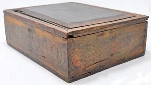Antique Wooden Kitchenware Spice Box Original Old Hand Crafted - Picture 1 of 10