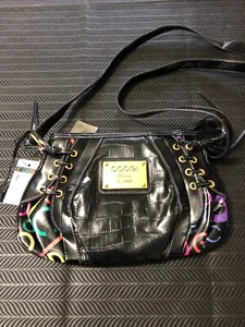 Coogi Multi Color black Purse Handbag Vintage Style Australia - Picture 1 of 1
