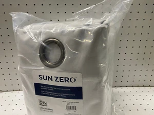 Sun Zero Grommet Top Lichtenberg White Curtains 104 in x 63 in 1 Pair - Picture 1 of 5