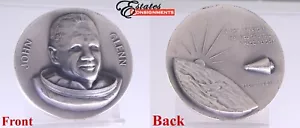 John Glenn First American Manned Orbital Space Flight .999 Silver Medal - Picture 1 of 10