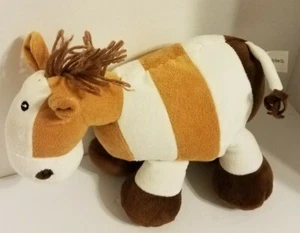 Beverly Hills Teddy Bear Co peluche cavallo pony marrone bianco imbottito con sonaglio 2013 - Foto 1 di 5