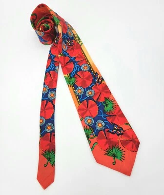 Corbata de seda vintage Rush Limbaugh Butterfly No Boundaries Collection hecha en EE. UU. 1996 Foto 1 de 4