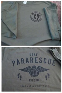 T-shirt PARARESCUE THAT OTHERS MAY LIVE USAF serigrafia GRANDE ultra cotone 6 oz - Foto 1 di 2