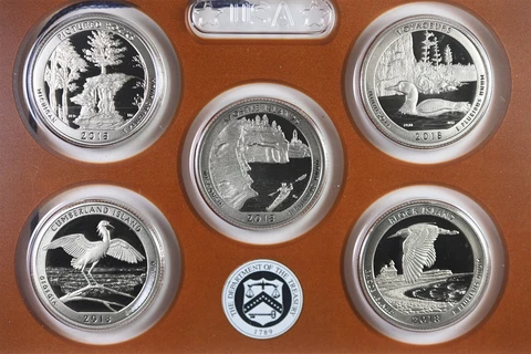2018 S U.S. Mint Clad Proof set Quarter, America the Beautiful Cover
