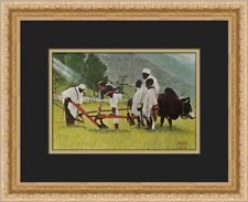 Norman Rockwell The Peace Corps In Ethiopia Custom Framed Print