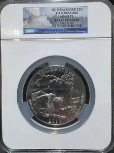 2010 America the Beautiful Yellowstone National Park NGC MS-68 PL ER - Picture 1 of 2