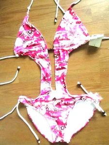 HH. DIPPERS CALIFORNIA LADIES SIZE XL 1PC SWIM SUIT PINK NWT - Picture 1 of 2