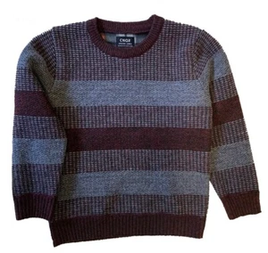 CNQR Boys 4-7 Lewis Chenille Sweater Burgundy/ Grey Large - Picture 1 of 1