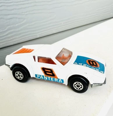 Caja de cerillas Superfast De Tomaso Pantera Nº8 Diecast Inglaterra 1975 de colección Foto 1 de 4