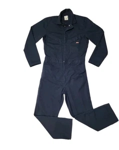 Genuine Dickies Men 2020 Temp Control Long Sleeve Coverall Navy Blue M/RG W435G9 - Picture 1 of 14