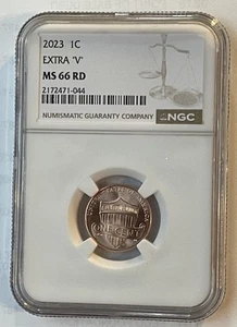 2023 Extra V Lincoln Shield Cent. NGC MS66 RD. Nice! - Picture 1 of 2