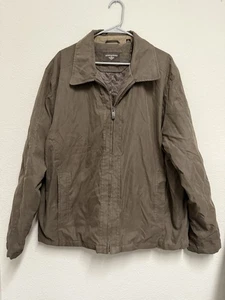 Dockers men's brown quilted-lined golf jacket XL - Picture 1 of 2