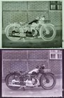 Seltenes Foto Glasnegativ - Motorrad: STOCK Kardan 500 (Varan ?) - um 1930/31