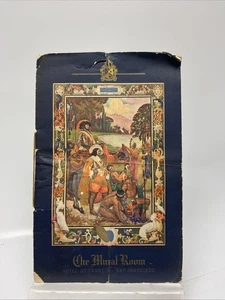 The Mural Room Hotel St. Francis San Francisco Menu - Picture 1 of 5