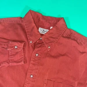 L.L.Bean Button Down Shirt Long Sleeve Casual Workwear Top Mens Medium - Picture 1 of 5
