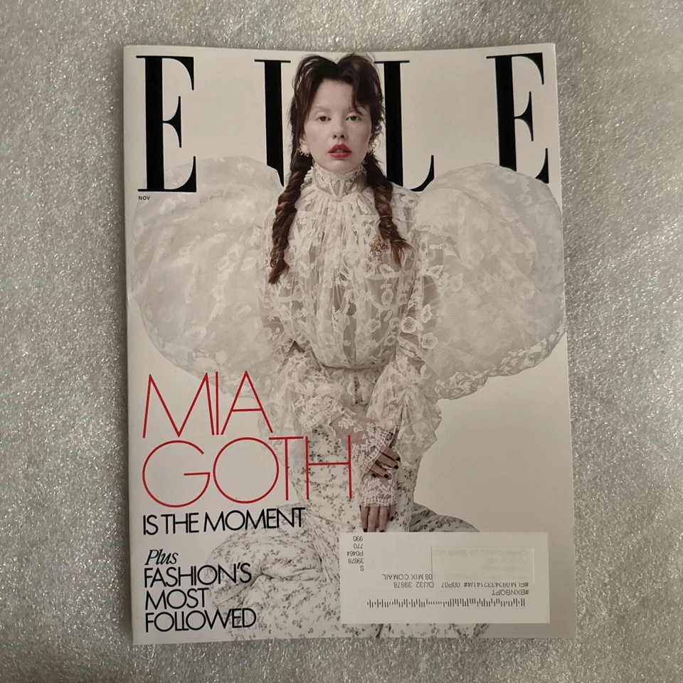 ELLE USA (AMERICAN ELLE) MAGAZINE-NOVEMBER 2025-MIA GOTH-