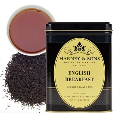 Harney & Sons Desayuno Inglés, Hojas Sueltas Té Negro, 8 Onzas (Pack de 1) Foto 1 de 4