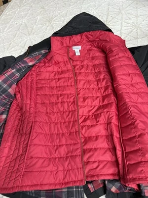 Abrigo Catherine's 2 en 1 con capucha y chaqueta desmontables 2X cremallera y cordón Foto 1 de 4