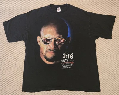 Винтажная гоночная футболка 90-х WWF Stone Cold Steve Austin XL All American Y2K 99 дюймов - Изображение 1 из 4