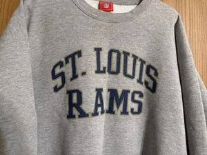 St Louis Rams Football Pullover Crewneck Sweatshirt XL Vintage grau - Bild 1 von 7