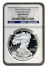 2010 W NGC $1 Early Release GEM PR American Silver Eagle   TOTAL POP 17 COINS 