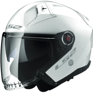 LS2 CASCO JET LS2 OF603 INFINITY II HPFC SOLID GLOSS WHITE TG.L ECE 22.06 - Bild 1 von 1