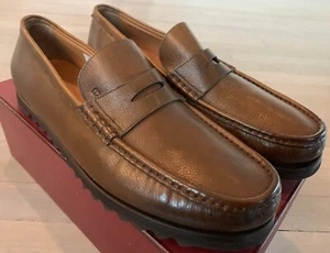 600 $ Bally braune Noley Leder Halbschuhe Größe US 6,5 hergestellt in der Schweiz - Bild 1 von 7