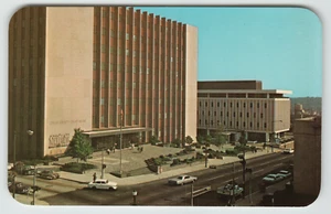 Postkarte Vintage Lehigh County Court House mit Oldtimern in Allentown, PA. - Bild 1 von 2