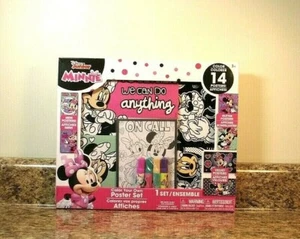 Disney Minnie Mouse Color Your Own Poster Set Activity 14 Pieces NEW - Picture 1 of 3