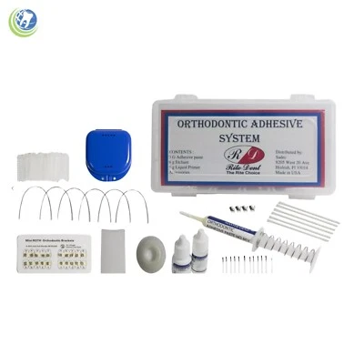 HOUSE BRAND Dental Orthodontic Braces Complete Set-up Kit Bonding Brackets Niti Archwires