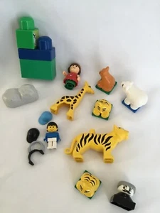 Duplo Animals 2327 2334 2278 Giraffe Bear Tiger Polar Bear Man Tiger Girl - Picture 1 of 3