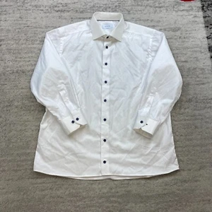 ETON Button Up Shirt 17 Large White Dress 43 Preppy Formal Outdoors Preppy Mens - Picture 1 of 12