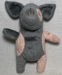 7” Ikea Kelgris Grey & Pink Piglet Pig Plush Animal Toy - Picture 1 of 4