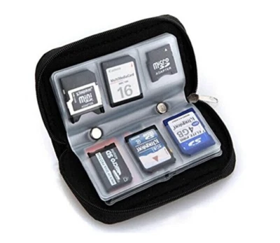 22 Slots Memory Card Storage Bag for CF/SD/Micro SD Carrying Case Holder Wallet - Image 1 of 4