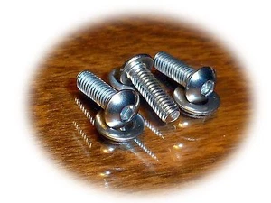 1985-91 Corvette C4 L98 TPI • Plenum Extension Bolts Screws • Stainless Button - Picture 1 of 5