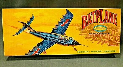 Original 1966 AURORA BATPLANE Kit 487-98 Excl. Condition Read Description - Image 1 of 4