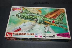 Vintage LS 1:72 Japanese Army Intercepter Fighter Mitsubishi Ki-109 Open Box - Picture 1 of 11